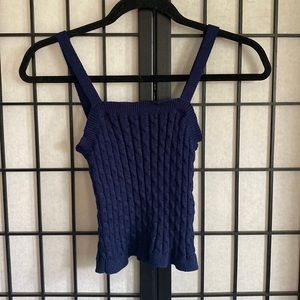 Navy stretchy top